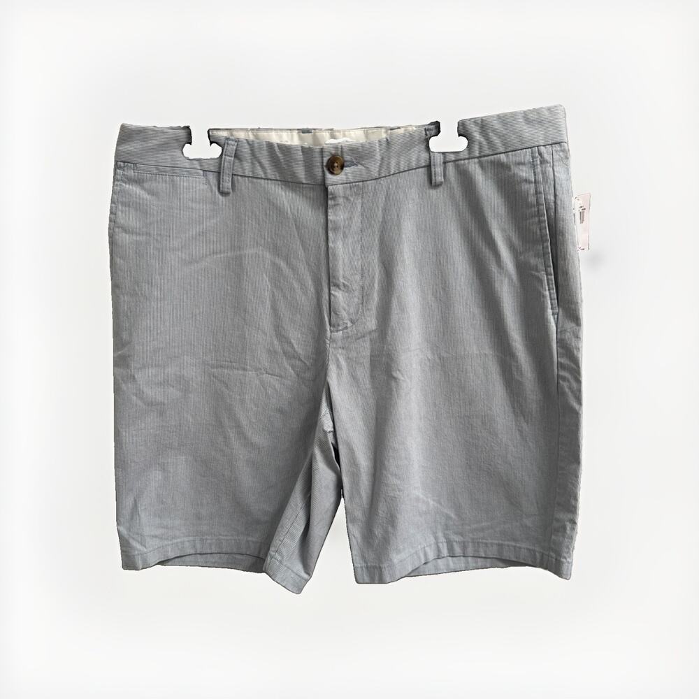 NEW Old Navy Chino Shorts Men's 38 Ultimate Slim Built In Flex Blue White Print